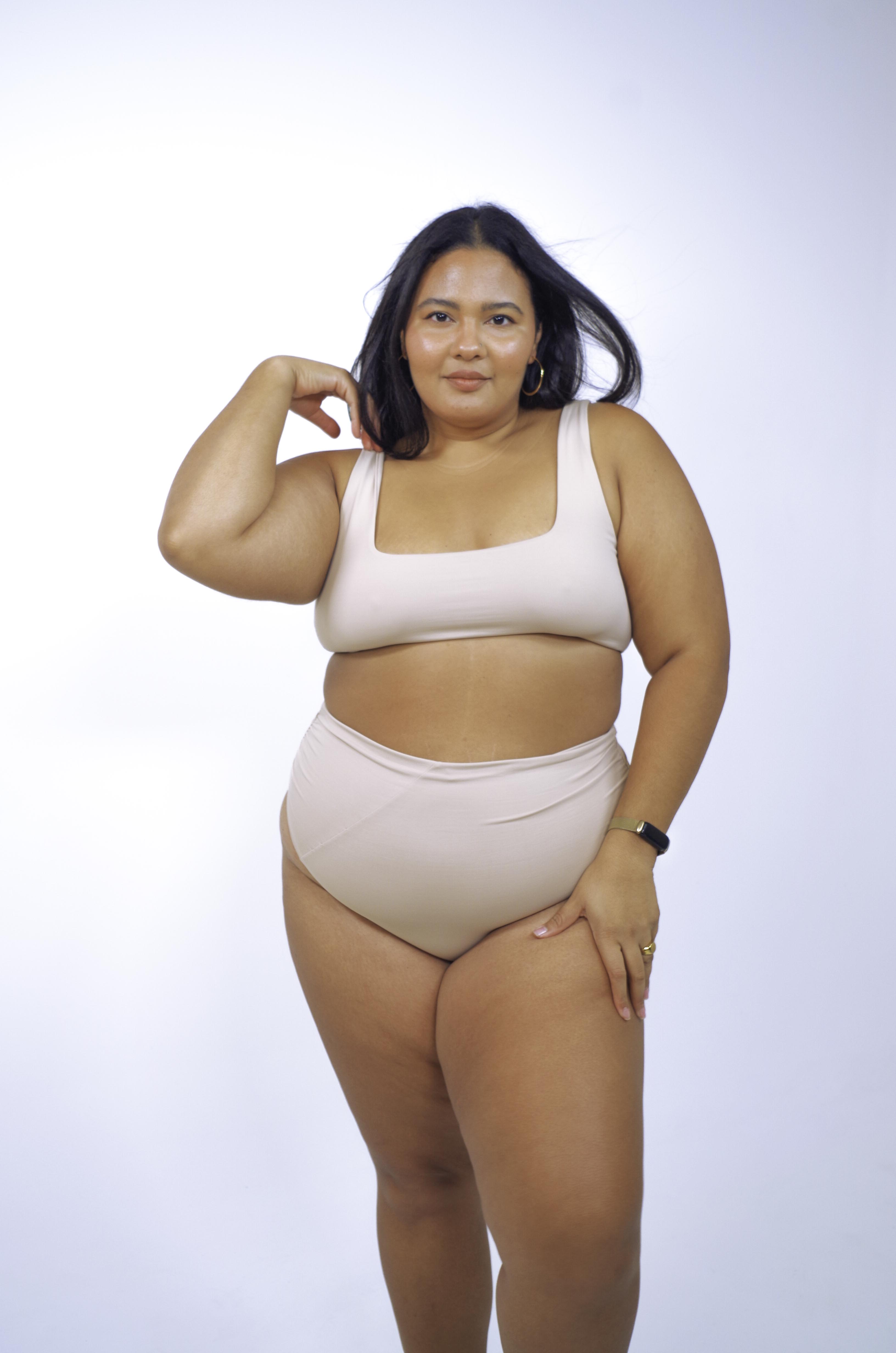 Cali super high waisted bikini bottom, cream – Mary Mercedes