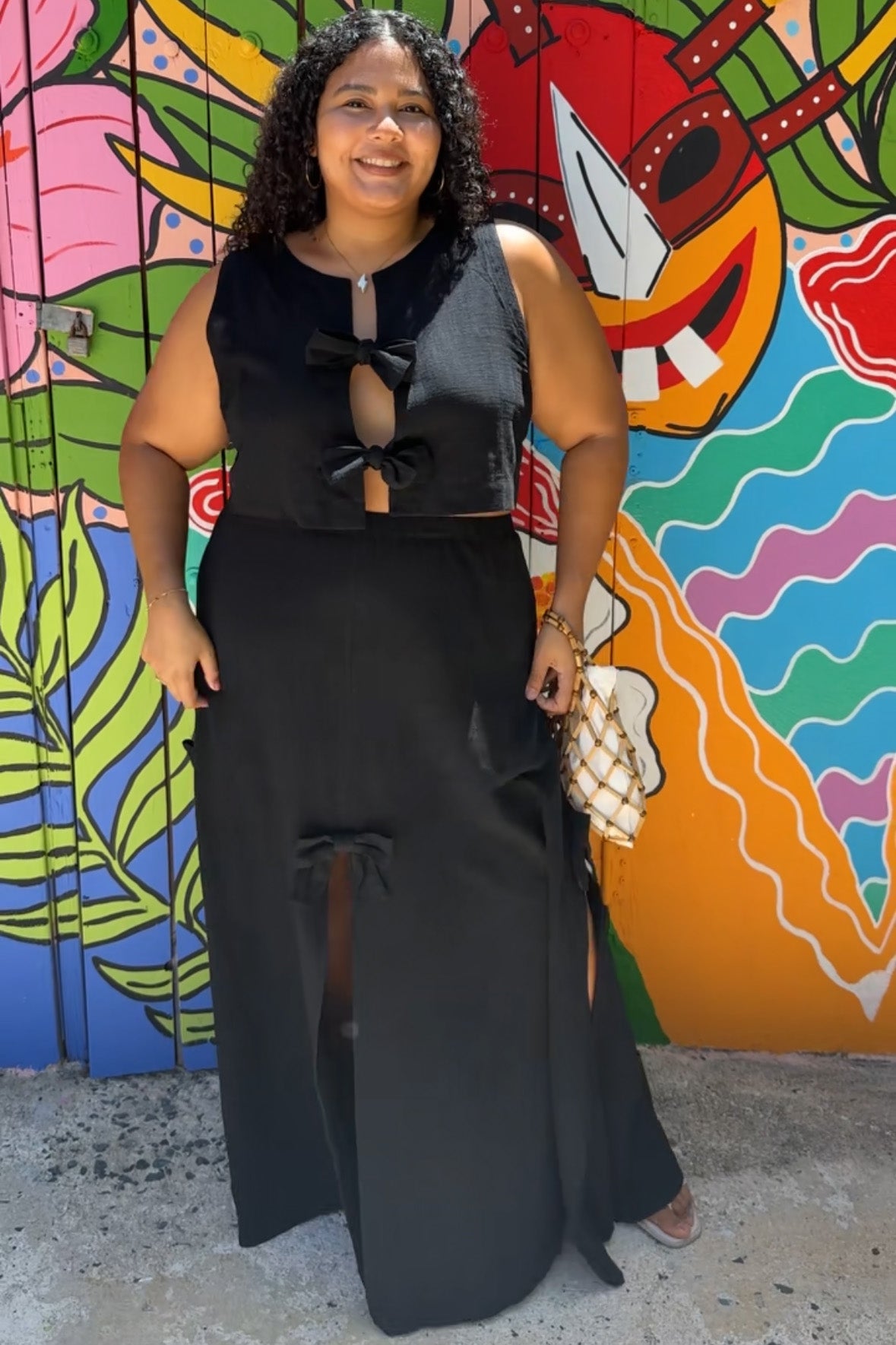 Gloria resortwear cotton maxi skirt