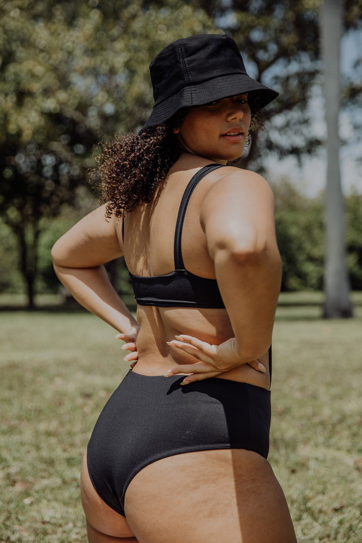 Mary exposed-torso one piece swimsuit