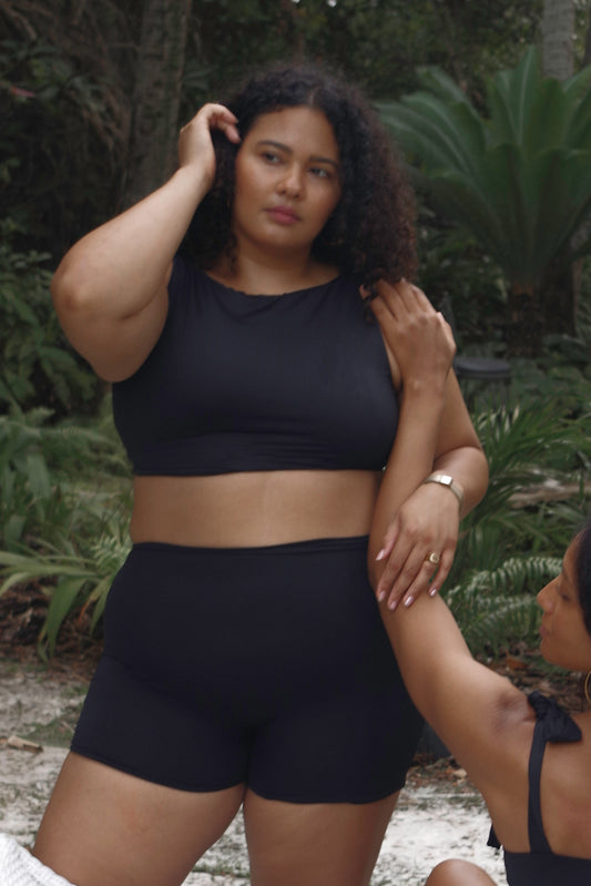 Emma 3" swim shorts, black