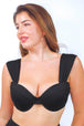 Olivia underwire bikini top, black