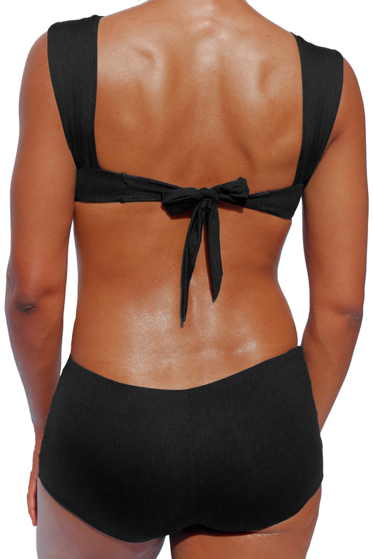 Olivia micro swim shorts, black