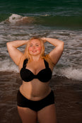 Olivia underwire bikini top, black