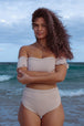 Cali super high waisted bikini bottom, cream
