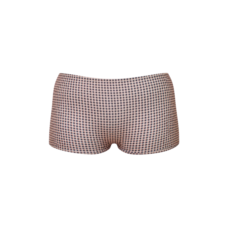 Olivia micro swim shorts, gingham print